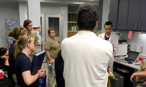 Dr. Kersey briefs the Zoo Atlanta Giant Panda Keeper and Veterinary Teams. (Photo by Stephanie Bracinni)