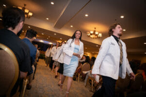 Sarah Zakhary with White Coat